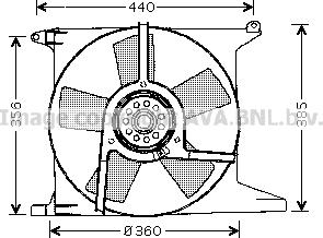 Prasco OL7504 - Ventilators, Motora dzesēšanas sistēma autodraugiem.lv