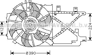 Prasco OL7516 - Ventilators, Motora dzesēšanas sistēma autodraugiem.lv