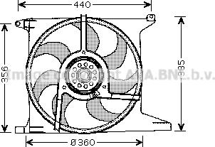 Prasco OL7512 - Ventilators, Motora dzesēšanas sistēma autodraugiem.lv