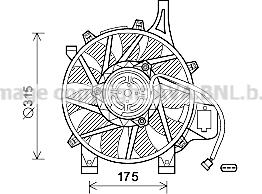 Prasco OL7536 - Ventilators, Motora dzesēšanas sistēma autodraugiem.lv