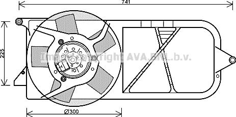 Prasco OL7537 - Ventilators, Motora dzesēšanas sistēma autodraugiem.lv