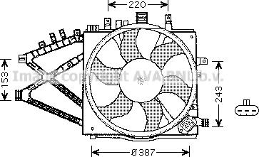 Prasco OL7521 - Ventilators, Motora dzesēšanas sistēma autodraugiem.lv