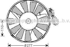 Prasco OL7523 - Ventilators, Motora dzesēšanas sistēma autodraugiem.lv