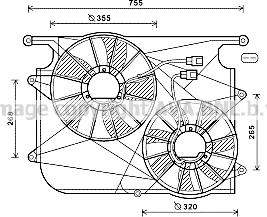 Prasco OL7571 - Ventilators, Motora dzesēšanas sistēma autodraugiem.lv