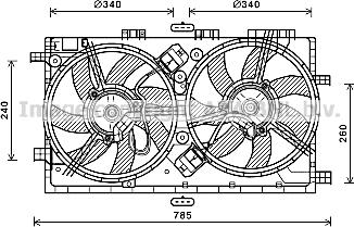 Prasco OL7641 - Ventilators, Motora dzesēšanas sistēma autodraugiem.lv