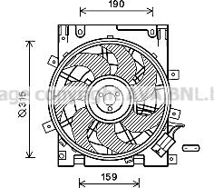 Prasco OL7604 - Ventilators, Motora dzesēšanas sistēma autodraugiem.lv