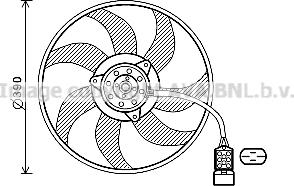 Prasco OL7671 - Ventilators, Motora dzesēšanas sistēma autodraugiem.lv