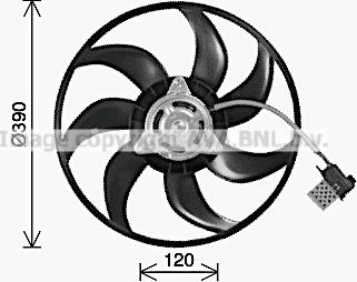 Prasco OL7714 - Ventilators, Motora dzesēšanas sistēma autodraugiem.lv