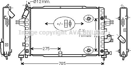 Prasco OLA2467 - Radiators, Motora dzesēšanas sistēma autodraugiem.lv