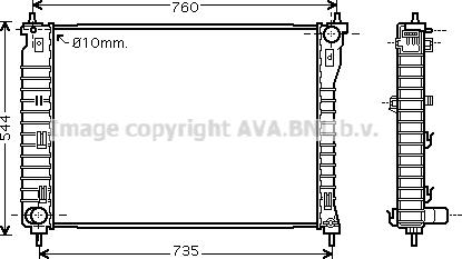 Prasco OLA2435 - Radiators, Motora dzesēšanas sistēma autodraugiem.lv