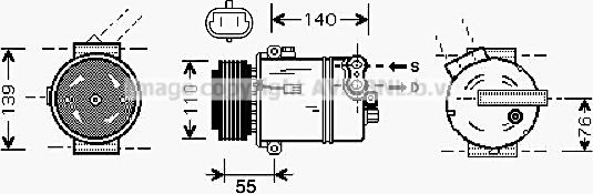 Prasco OLAK451 - Kompresors, Gaisa kond. sistēma autodraugiem.lv