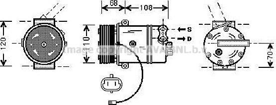 Prasco OLK287 - Kompresors, Gaisa kond. sistēma autodraugiem.lv
