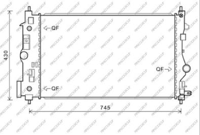 Prasco OP416R008 - Radiators, Motora dzesēšanas sistēma autodraugiem.lv