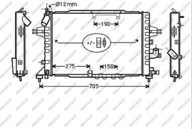 Prasco OP410R004 - Radiators, Motora dzesēšanas sistēma autodraugiem.lv