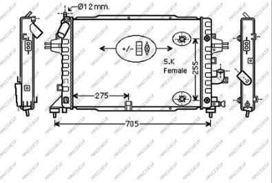 Prasco OP410R007 - Radiators, Motora dzesēšanas sistēma autodraugiem.lv