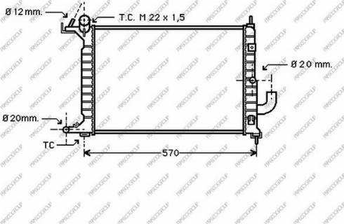 Prasco OP052R004 - Radiators, Motora dzesēšanas sistēma autodraugiem.lv