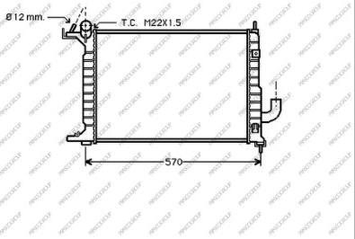 Prasco OP052R001 - Radiators, Motora dzesēšanas sistēma autodraugiem.lv