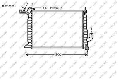 Prasco OP052R008 - Radiators, Motora dzesēšanas sistēma autodraugiem.lv