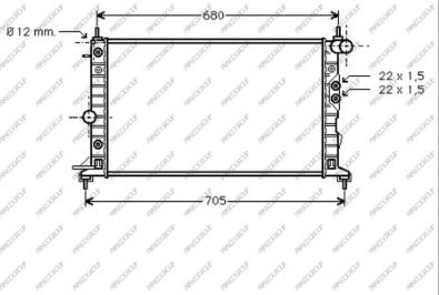 Prasco OP052R003 - Radiators, Motora dzesēšanas sistēma autodraugiem.lv