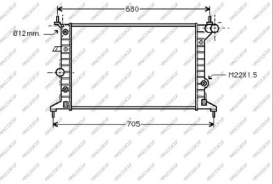 Prasco OP052R002 - Radiators, Motora dzesēšanas sistēma autodraugiem.lv