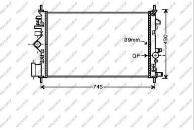 Prasco OP060R008 - Radiators, Motora dzesēšanas sistēma autodraugiem.lv