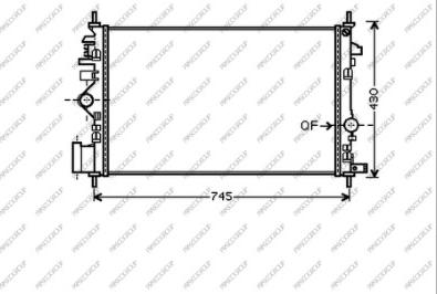 Prasco OP060R007 - Radiators, Motora dzesēšanas sistēma autodraugiem.lv