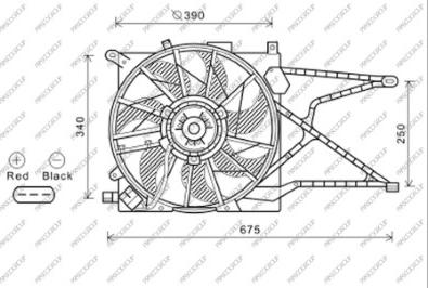 Prasco OP017F007 - Ventilators, Motora dzesēšanas sistēma autodraugiem.lv