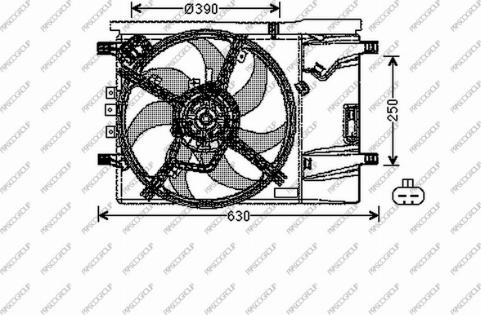 Prasco OP034F004 - Ventilators, Motora dzesēšanas sistēma autodraugiem.lv