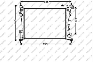 Prasco OP035R005 - Radiators, Motora dzesēšanas sistēma autodraugiem.lv