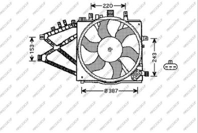 Prasco OP030F004 - Ventilators, Motora dzesēšanas sistēma autodraugiem.lv