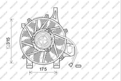 Prasco OP030F005 - Ventilators, Motora dzesēšanas sistēma autodraugiem.lv