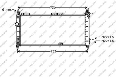 Prasco OP028R004 - Radiators, Motora dzesēšanas sistēma autodraugiem.lv