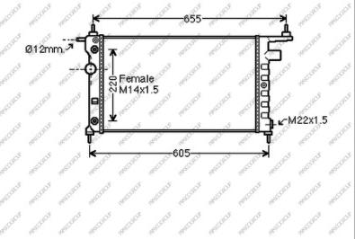 Prasco OP028R002 - Radiators, Motora dzesēšanas sistēma autodraugiem.lv