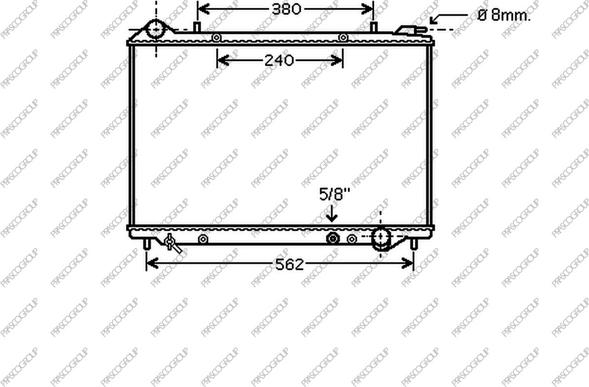 Prasco OP860R005 - Radiators, Motora dzesēšanas sistēma autodraugiem.lv