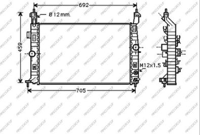 Prasco OP350R006 - Radiators, Motora dzesēšanas sistēma autodraugiem.lv