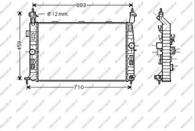 Prasco OP350R001 - Radiators, Motora dzesēšanas sistēma autodraugiem.lv