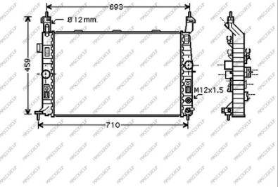 Prasco OP352R004 - Radiators, Motora dzesēšanas sistēma autodraugiem.lv