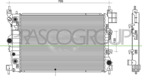 Prasco OP700R008 - Radiators, Motora dzesēšanas sistēma autodraugiem.lv