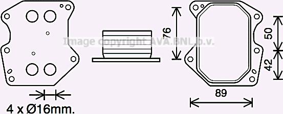 Prasco PE3400 - Eļļas radiators, Motoreļļa autodraugiem.lv