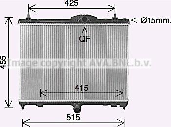 Prasco PE2423 - Radiators, Motora dzesēšanas sistēma autodraugiem.lv