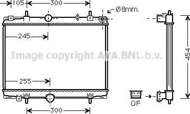 Prasco PE2198 - Radiators, Motora dzesēšanas sistēma autodraugiem.lv