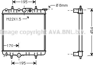 Prasco PE2188 - Radiators, Motora dzesēšanas sistēma autodraugiem.lv