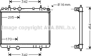 Prasco PE2265 - Radiators, Motora dzesēšanas sistēma autodraugiem.lv