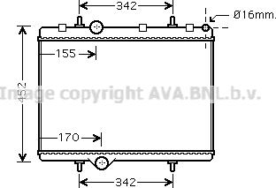 Prasco PE2281 - Radiators, Motora dzesēšanas sistēma autodraugiem.lv