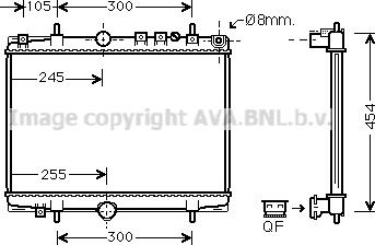 Prasco PE2234 - Radiators, Motora dzesēšanas sistēma autodraugiem.lv