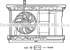 Prasco PE7549 - Ventilators, Motora dzesēšanas sistēma autodraugiem.lv