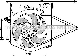 Prasco PE7546 - Ventilators, Motora dzesēšanas sistēma autodraugiem.lv