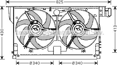 Prasco PE7519 - Ventilators, Motora dzesēšanas sistēma autodraugiem.lv