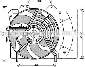 Prasco PE7539 - Ventilators, Motora dzesēšanas sistēma autodraugiem.lv