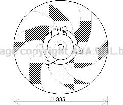 Prasco PE7533 - Ventilators, Motora dzesēšanas sistēma autodraugiem.lv